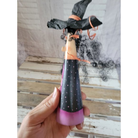 Steeple people witch flowers Halloween home decor shabby chic - Picture 3 of 7